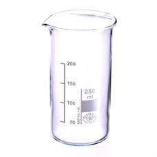 Simax Glass Beaker - Tall Form: 250ml - Pack of 10